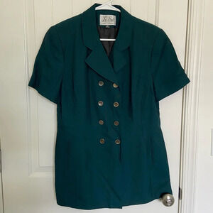EUC | Vintage Le Suit Paris New York women’s double button blazer — size 10
